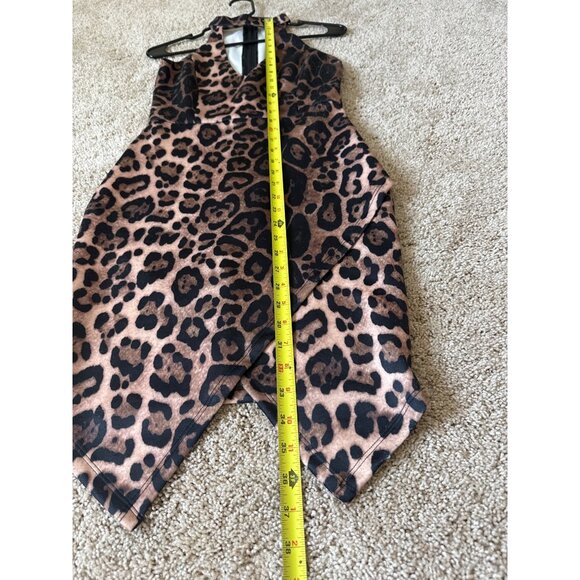 Charlotte Russe Women's Halter Neck Cheetah Print Size S Dress Bodycon Sexy Club - Picture 7 of 8
